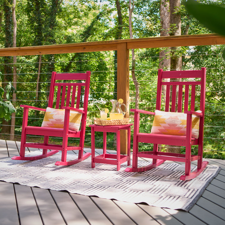 Front porch rocking chairs best sale and table